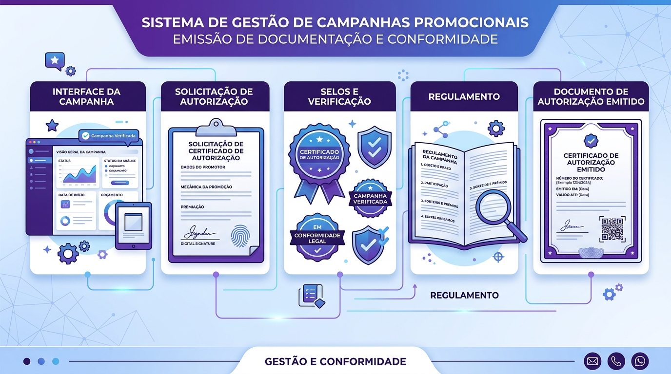 Etapas para estruturar uma campanha promocional legalizada e em conformidade.